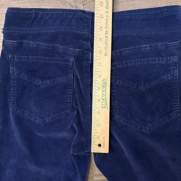 We The Free Penny Blue Corduroy Flare Pants Size 29 High Rise Bell Bottoms - Picture 7 of 8